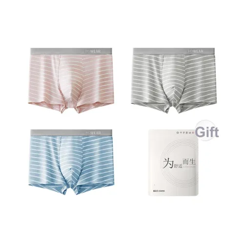 Red Bean Нижнее белье Мужской Сумка для покупок 3 шт