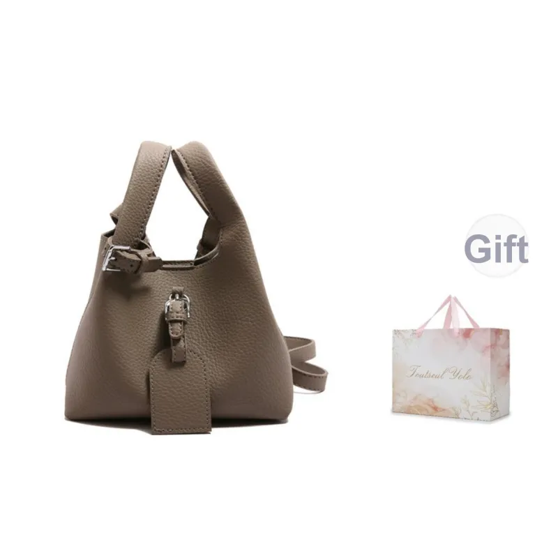 TOUTSEUL YOLO PU Handbag Women's Ecru/Gray/Black/Khaki-8