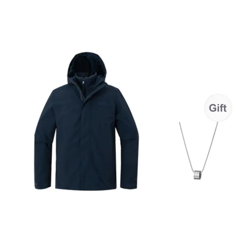 Jack Wolfskin Wind And Water Repellent Windbreaker Jacket Men's Royal Blue With Free Accessory-0