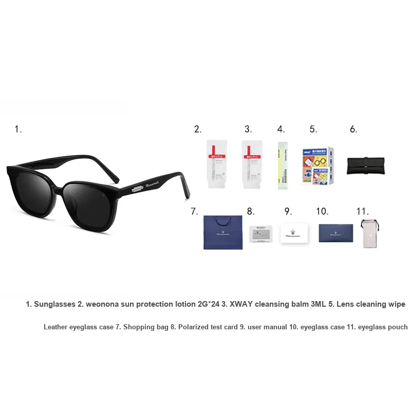 Maserati Plate Frame Sunglasses Unisex-5