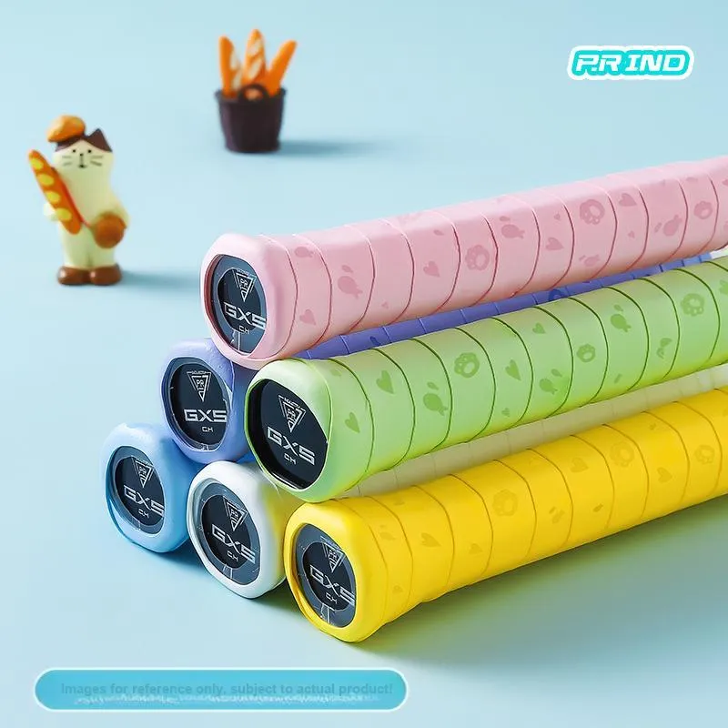P.R IND Badminton Grip Tape Multicolor PU Polyurethane Thin 2.5cm*0.7mm*110cm-81