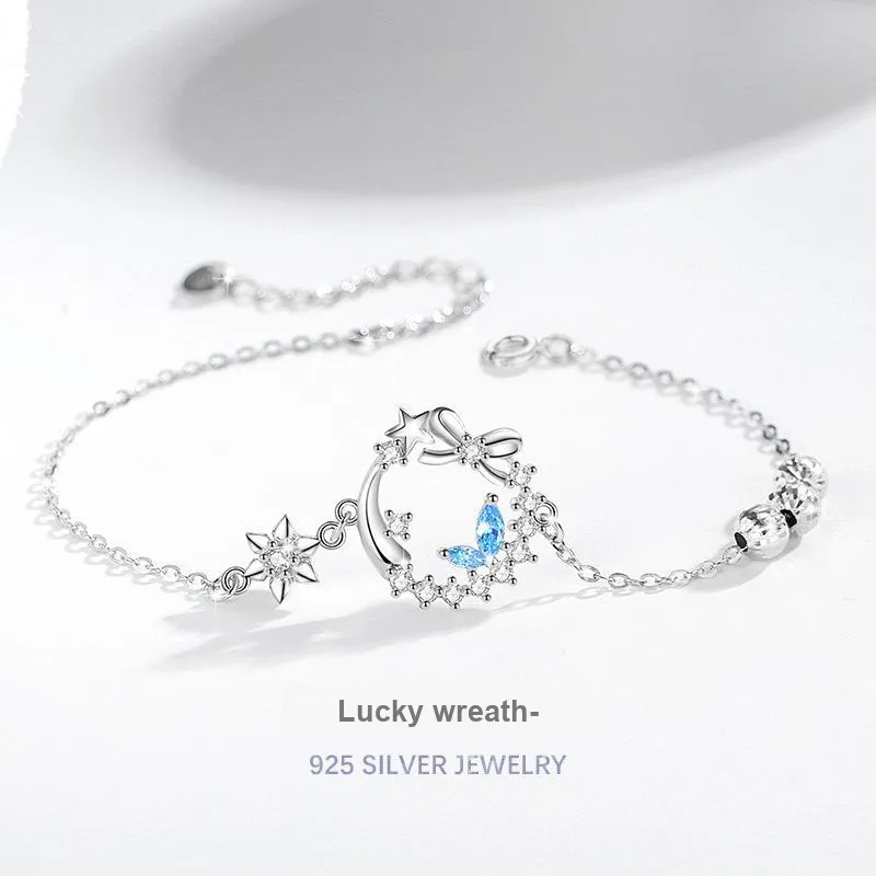 KEMLAIDA 925 Sterling Silver Bracelets Women's-2