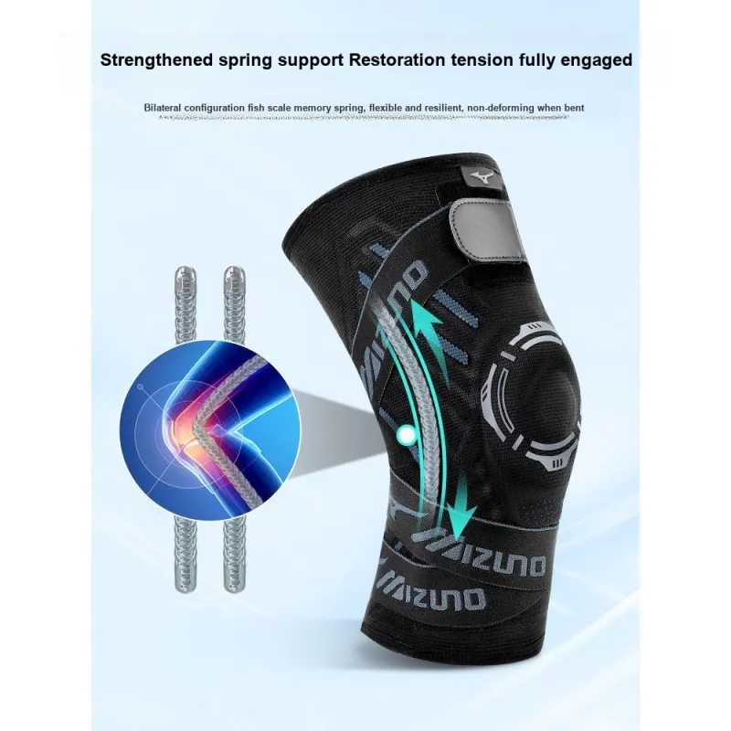 Mizuno Running Soccer Basketball Men's Polyester Polyamide Elastane Silicone Knee Pads-1