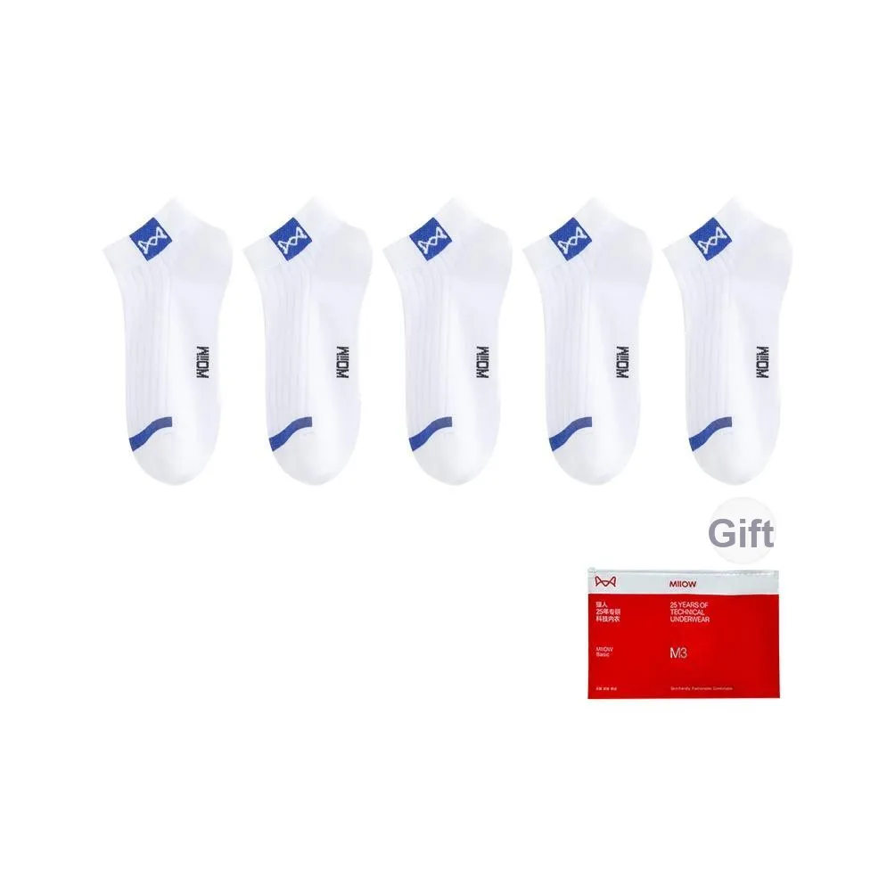 MIIOW Cool One Summer Series Низкие носки Мужские Сумка для покупок 5 пар