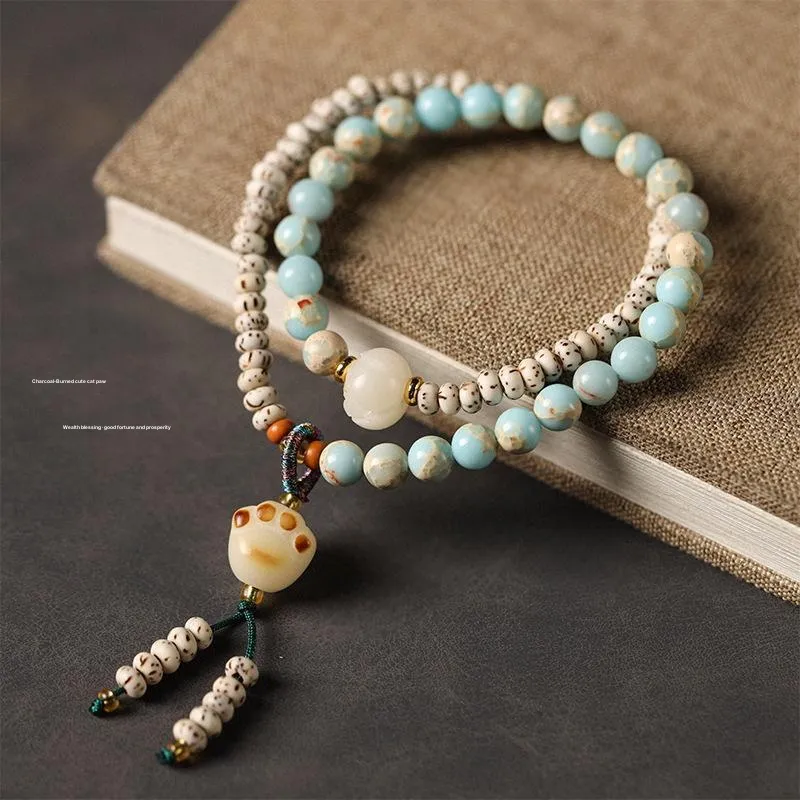 ZHOUDIWANG Star Moon Bodhi Seeds Bracelets Unisex-3