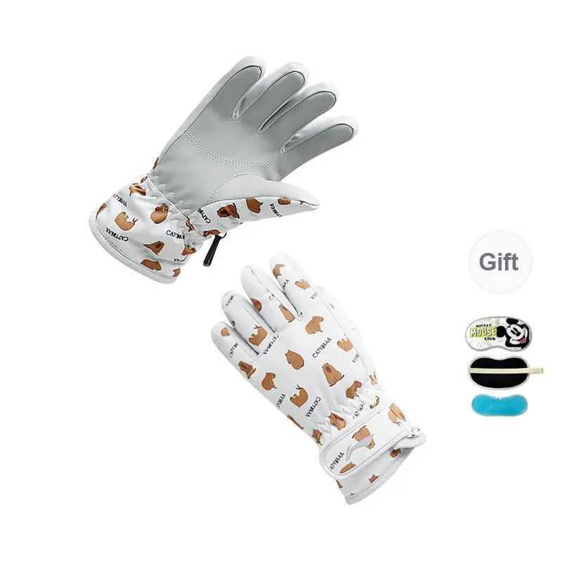 LiNing Ski Gloves Windproof And Rainproof, Cold Resistant Thermal Gloves Kids'-12