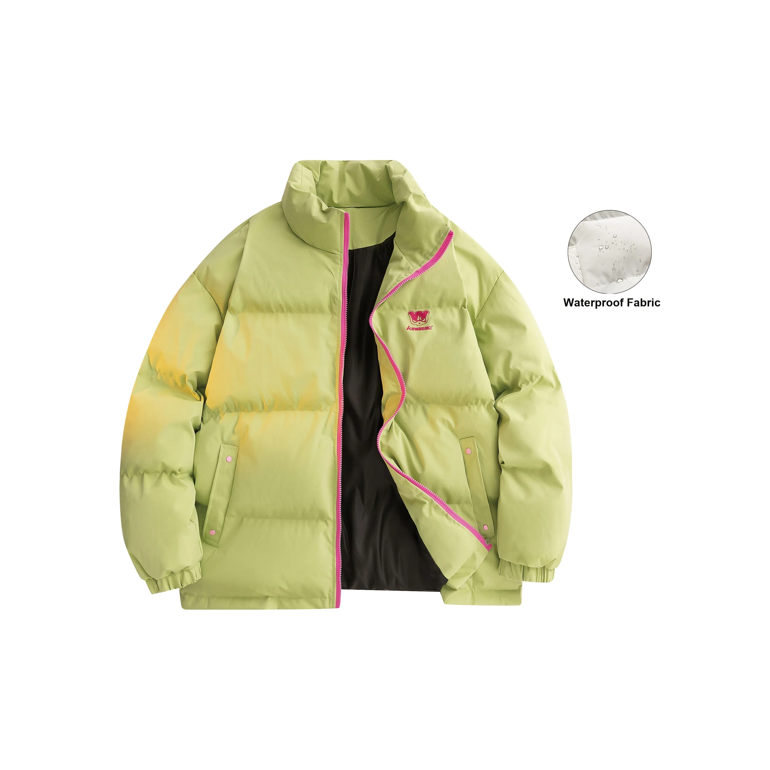 Кавасаки Унисекс Объемные Куртки (Пуфы)