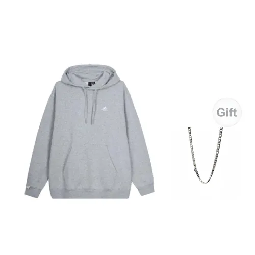 Adidas Sweatshirts Unisex Medium Grey With A Free Necklace