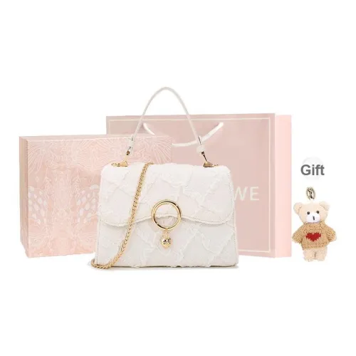 BUHOWE Полиуретан Сумка Женская Белая