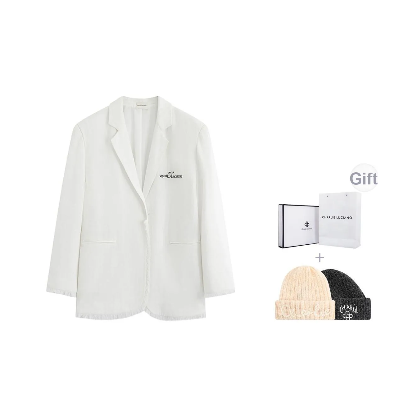 Charlie Luciano Business Suits Unisex White Box+Hats & Caps Color Random Style