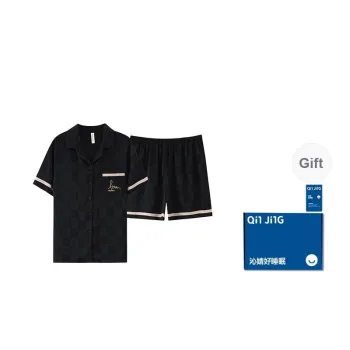 Qin Jing Pajama Set Women's Elegant Black