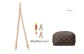 Monogram Makeup Bag 1.1 Vegetable Tanned Leather Shoulder Strap 60cm[Includes 1 Pair of Vegetable Tanned Leather Modified Buckles]