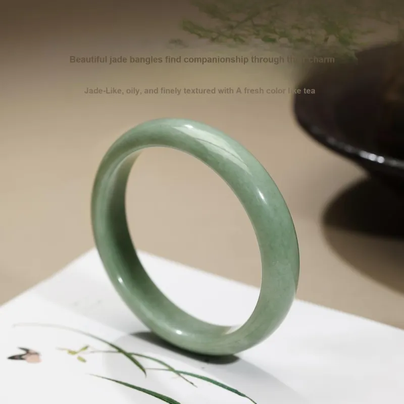 STYLEJING Serpentine Jade Bangles Women's-1