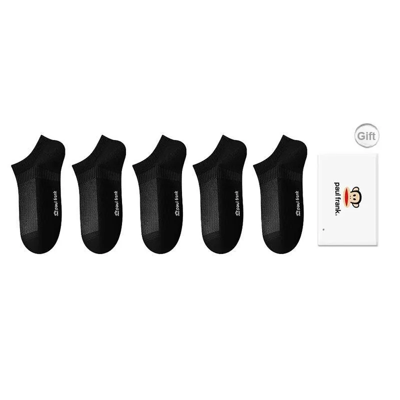 PAUL FRANK No Show Socks Men's Shopping Bag 5 Pack-32