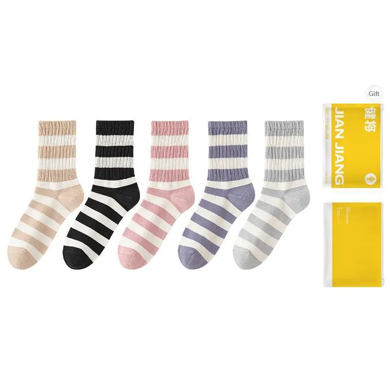Master Mid Calf Socks Women's Shopping Bag Combo Set-15