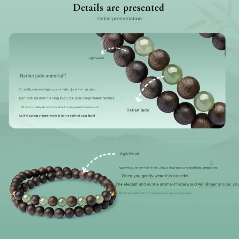 LAOMIAO Hetian Jade Bracelets Green Jade Unisex-3
