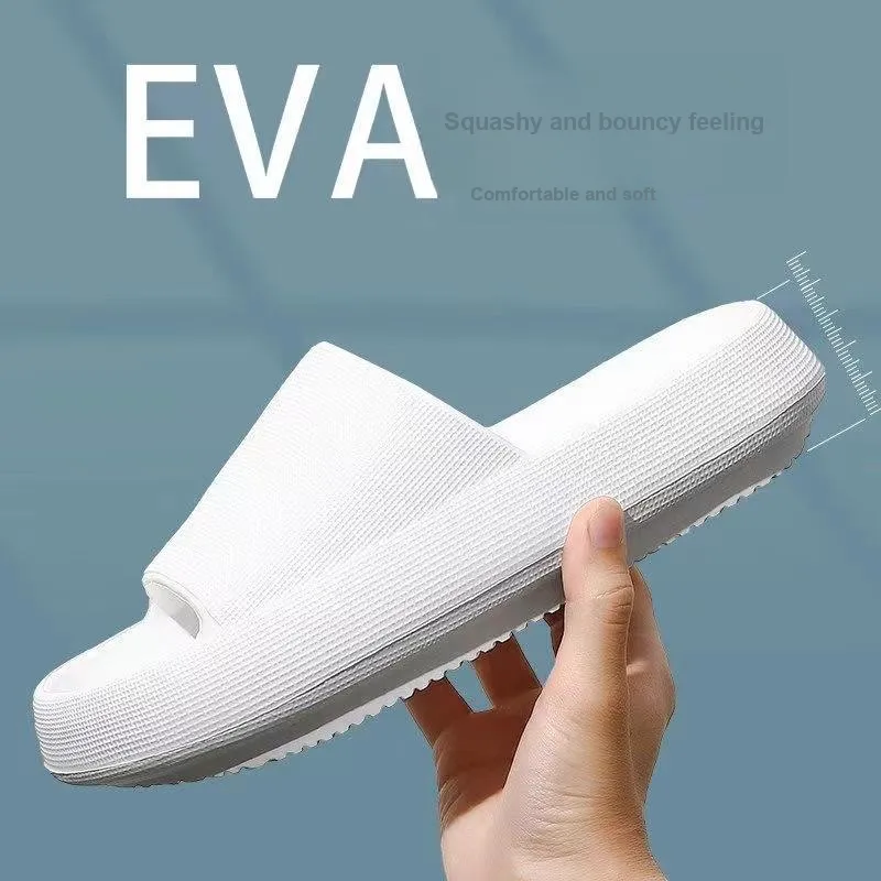 NAIHUO Four Seasons EVA Squashy And Bouncy Feeling Platform Slippers Home Bathroom Slip Resistant Odor Resistant Unisex-13