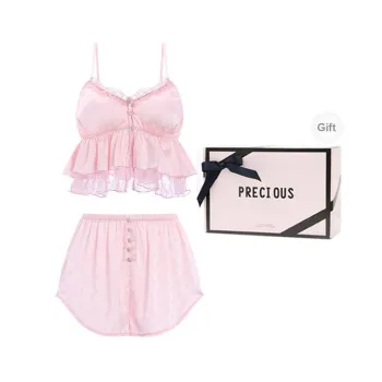 OEING Pajama Set Women's Gift Box Set Dusty Pink