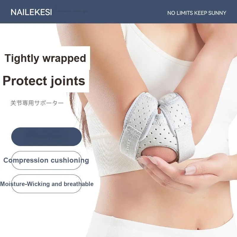 NAILEKESI Tennis Badminton Fitness Elbow Pads Compression Unisex Professional Protective-6