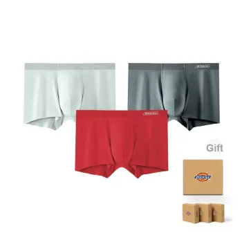 Dickies Underwear Gift Box Men's Seamless High Rebound Boxer Briefs 3 Pack