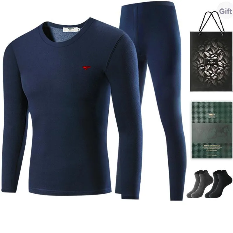 SEPTWOLVES Pajama Set Men's Gift Box Set+Shopping Bag