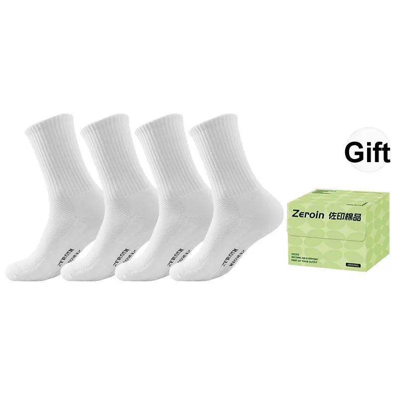 ZEROIN Mid-Calf Socks Unisex Box 4-Pack