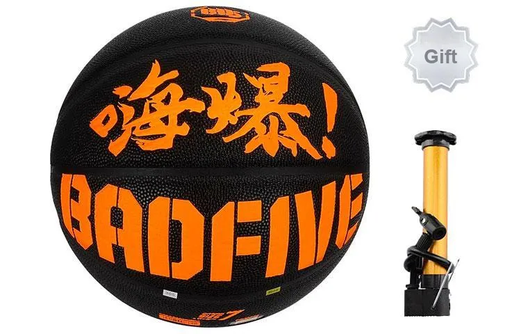 LiNing Color Street Collection Moisture Absorbing Leather Basketball Black Size 7 Street Training Unisex-8