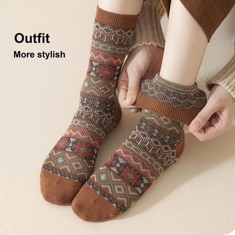 PLAN IN Mid Calf Socks Unisex 5 Pack-2