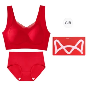 MIIOW Underwear Set Women's Gift Box Set Red