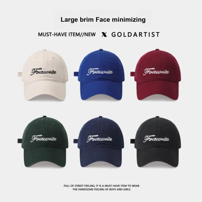 Gold Artist Cotton Baseball Caps Unisex-1