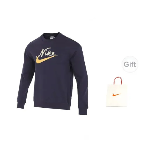 Nike Sweatshirts Men Dark Purple+Gift Bag