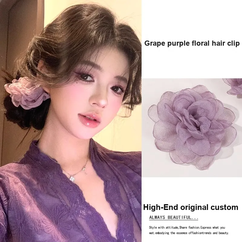 HANYUDIE Gauze Hair Clips Women's-1