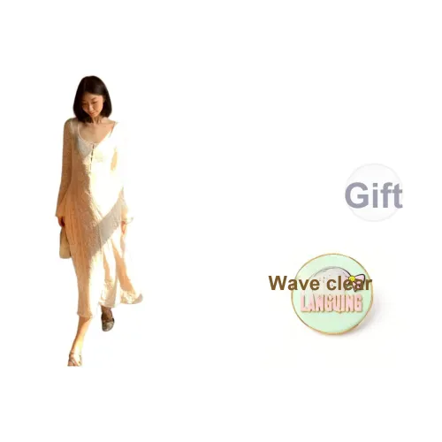 LANGQING Длинное платье с длинными рукавами женское