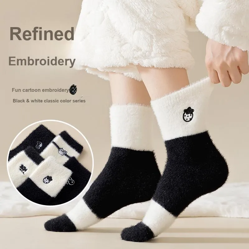 MIIOW Mid Calf Socks Women's Combo Set-5