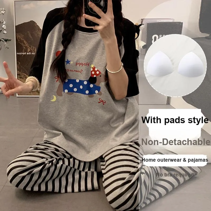 OUSHIBO Pajama Set Women's Image Color-3