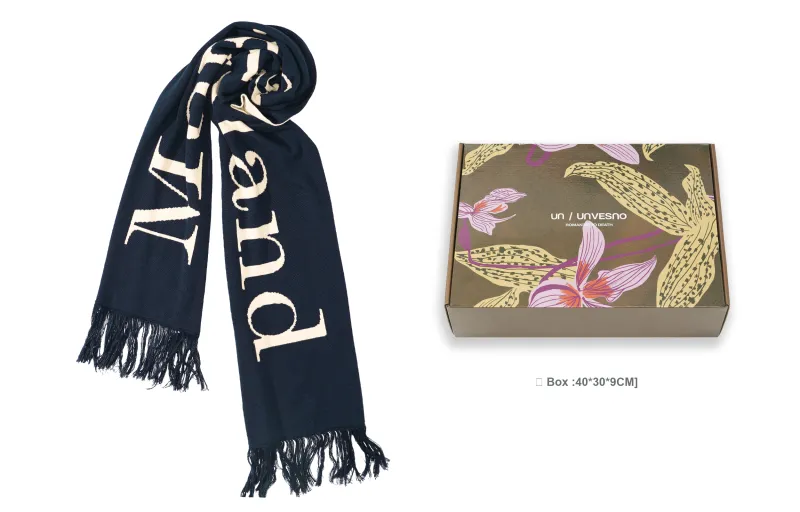 UNVESNO Knit Scarves Unisex-2