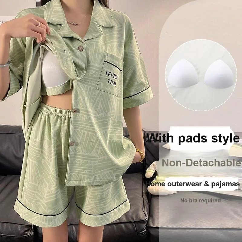 OUSHIBO Pajama Set Women's Matcha Green-1