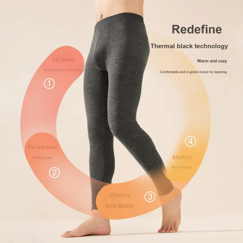 Red bean Men Thermal Pants-5