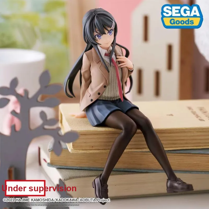 SEGA Mai Sakurajima Rascal Does Not Dream Of Bunny Girl Senpai Noodle Stopper Figure Bonus Gifts 14cm-1