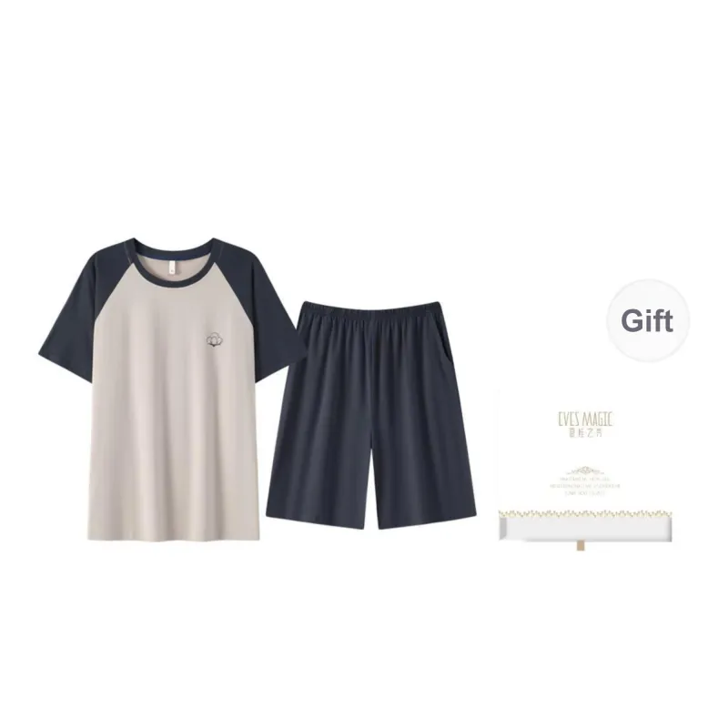XIA.WA.ZHI.XIU Pajama Set Men's Gift Box Set-7