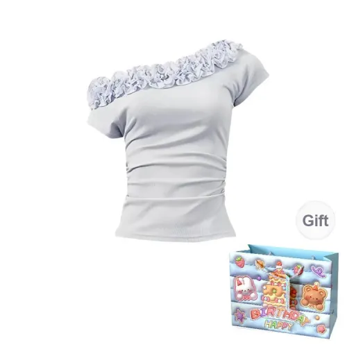 Gentle Welcome T Shirt Women's Gray Blue
