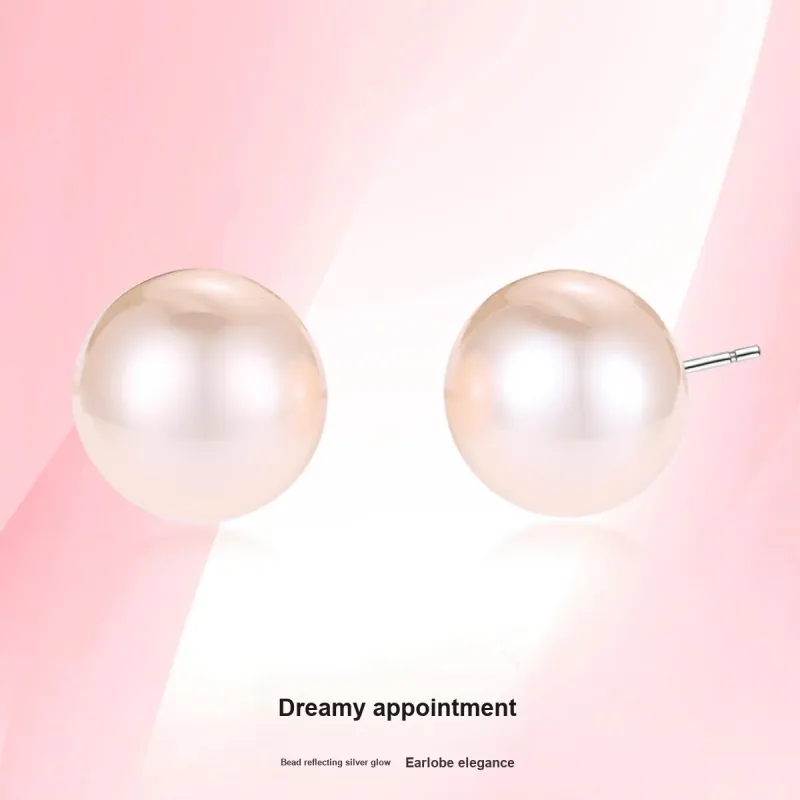 LAOMIAO Pearl Stud Earrings Women's-1