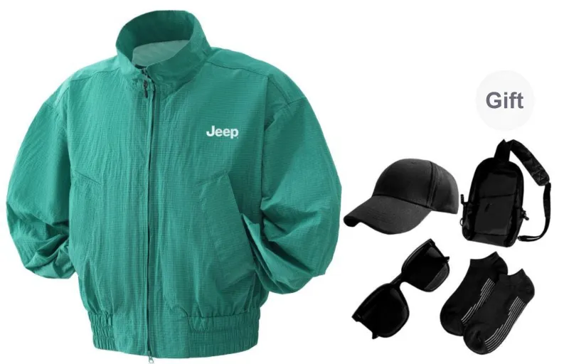 Jeep Breathable Quick Dry UV Protection Sun Protection Clothing Unisex Comes With Set-15