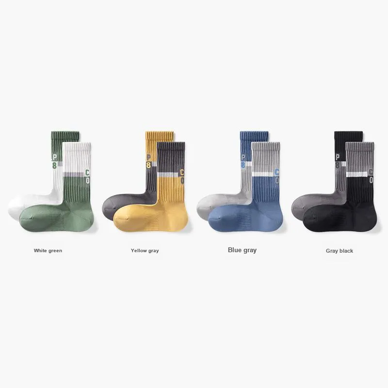 B&C.Room 2023 Fall Crew Socks Men's 4 Pack-19