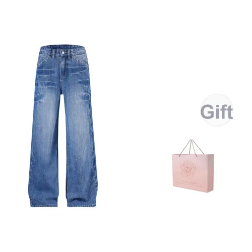 ZAZN Бамбук Синий с Сумка для покупок Женские Джинсы