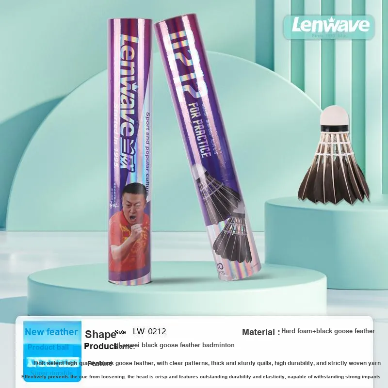 LENWAVE LW 0212 12 Pack CiGu Duck Feather Shuttlecocks-1