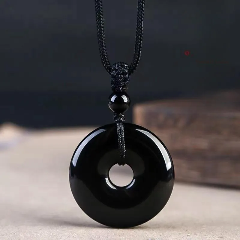 CUIYIN Obsidian Pendants Unisex-3