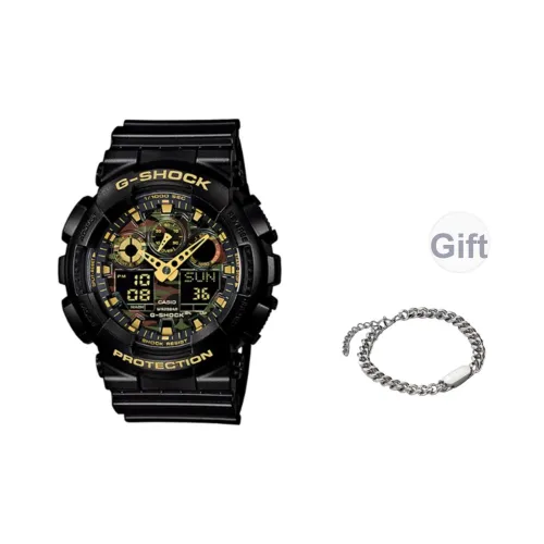 Часы SHOCK Кварц Механизм Мужские часы Черный циферблат