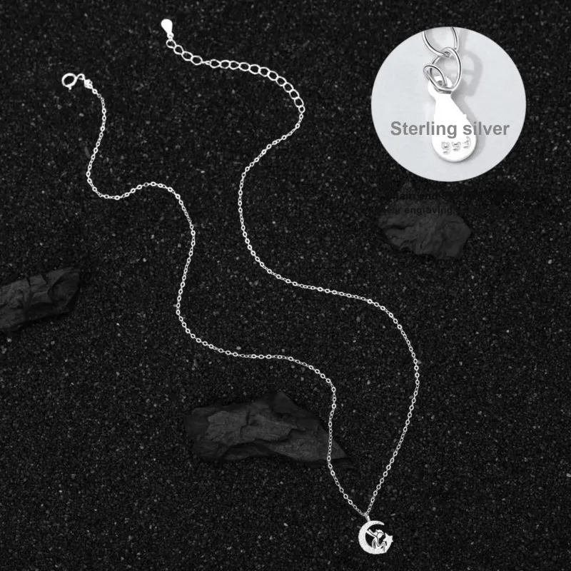 Happy Tide S999 Fine Silver Necklaces Women's-4