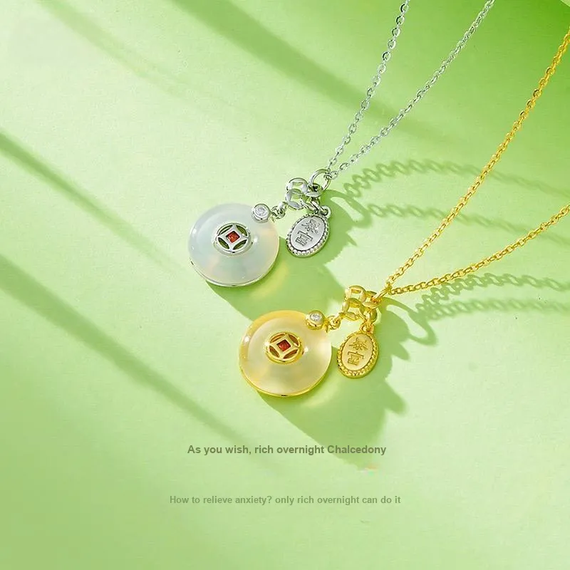 YANFEI Chalcedony Necklaces Women's-1